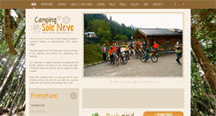 Desktop Screenshot of campingsoleneve.it